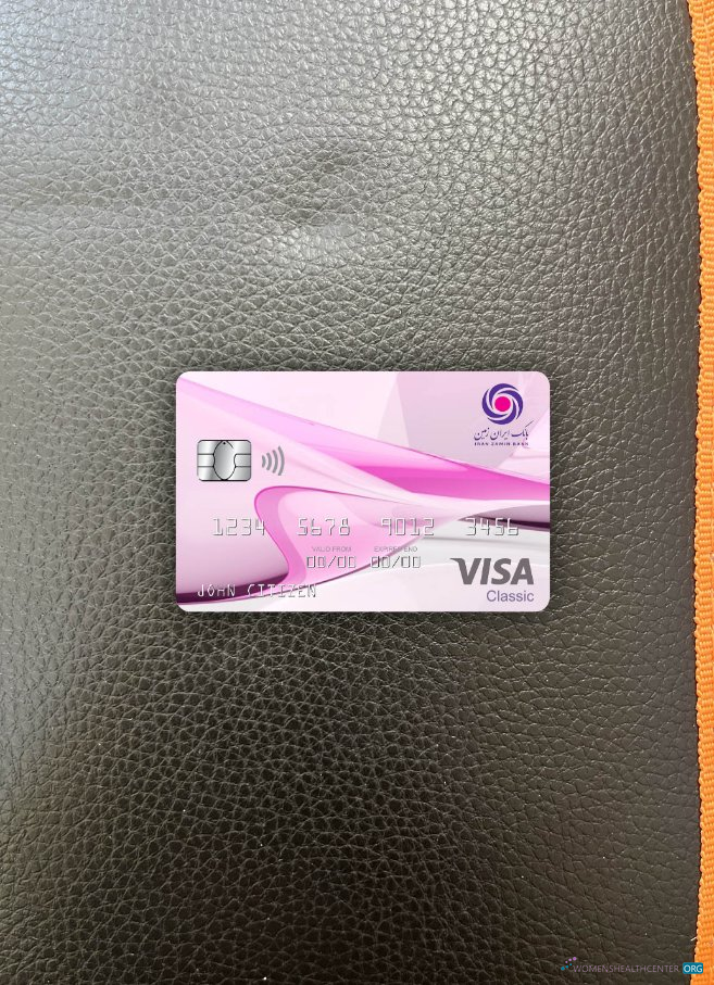 Download Iran Zamin Bank visa classic card photolook front Photoshop template